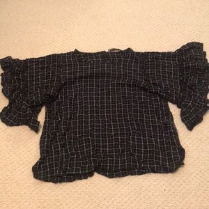 loft plaid top